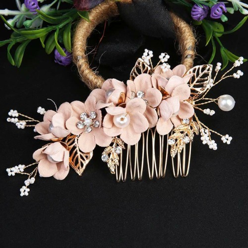 4Pcs Wedding Golden Leaf Pearl Hairpin Set 4Pcs Wedding Golden Leaf Pearl Hairpin Set