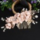 4Pcs Wedding Golden Leaf Pearl Hairpin Set 4Pcs Wedding Golden Leaf Pearl Hairpin Set