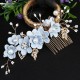 4Pcs Wedding Golden Leaf Pearl Hairpin Set 4Pcs Wedding Golden Leaf Pearl Hairpin Set