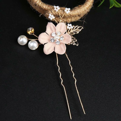 4Pcs Wedding Golden Leaf Pearl Hairpin Set 4Pcs Wedding Golden Leaf Pearl Hairpin Set