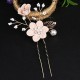 4Pcs Wedding Golden Leaf Pearl Hairpin Set 4Pcs Wedding Golden Leaf Pearl Hairpin Set