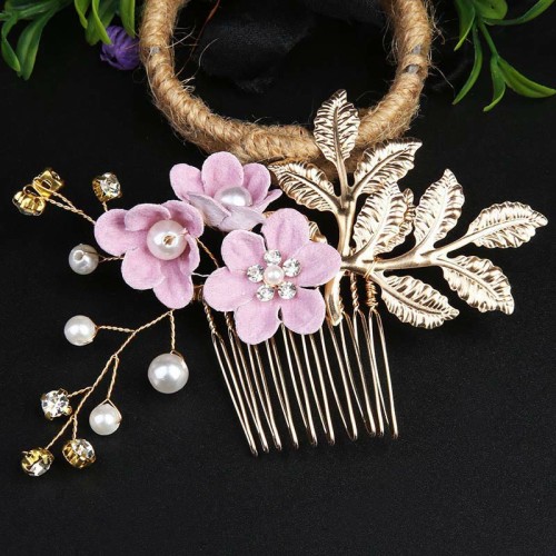 4Pcs Wedding Golden Leaf Pearl Hairpin Set 4Pcs Wedding Golden Leaf Pearl Hairpin Set