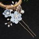 4Pcs Wedding Golden Leaf Pearl Hairpin Set 4Pcs Wedding Golden Leaf Pearl Hairpin Set