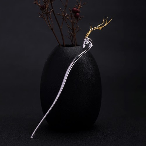 925 Silver Deer Antler Protection Hairpin