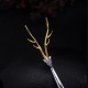 925 Silver Deer Antler Protection Hairpin