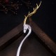 925 Silver Deer Antler Protection Hairpin