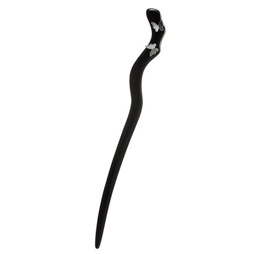 925 Silver Ebony Butterfly Relax Hairpin 925 Silver Ebony Butterfly Relax Hairpin