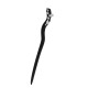 925 Silver Ebony Plum Blossom Hairpin 925 Silver Ebony Plum Blossom Hairpin