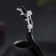 925 Silver Ebony Plum Blossom Hairpin 925 Silver Ebony Plum Blossom Hairpin