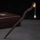 925 Silver Ebony Lotus Flower Pearl Hairpin 925 Silver Ebony Lotus Flower Pearl Hairpin