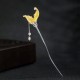 925 Silver Fish Tail Pearl Tassel Hairpin 925 Silver Fish Tail Pearl Tassel Hairpin