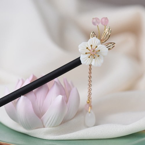 Bauhinia Tassel Wood Hairpin Bauhinia Tassel Wood Hairpin