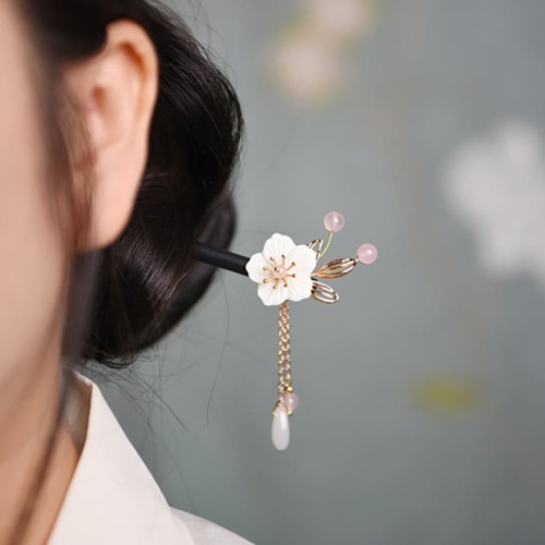 Bauhinia Tassel Wood Hairpin Bauhinia Tassel Wood Hairpin