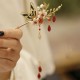 Flower Branch Butterfly Pearl Tassel Hairpin