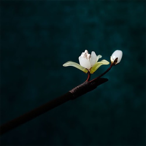 Pearl Flower Leaf Butterfly Hairpin Pearl Flower Leaf Butterfly Hairpin
