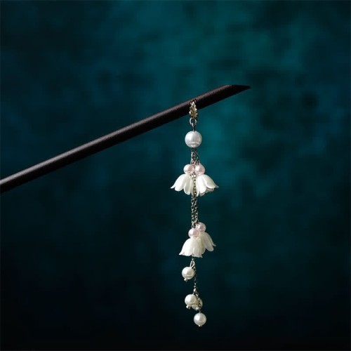 Pearl Flower Leaf Butterfly Hairpin Pearl Flower Leaf Butterfly Hairpin