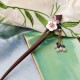 Red Sandalwood Pink Crystal Healing Hairpin Red Sandalwood Pink Crystal Healing Hairpin