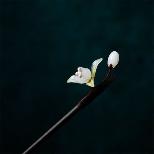 Pearl Flower Leaf Butterfly Hairpin Pearl Flower Leaf Butterfly Hairpin