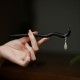 925 Silver Hetian Jade Ebony Luck Charm Hairpin 925 Silver Hetian Jade Ebony Luck Charm Hairpin