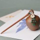 Red Sandalwood Green Agate Protection Hairpin Red Sandalwood Green Agate Protection Hairpin