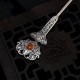 Red Agate Peony Flower Confidence Hairpin Red Agate Peony Flower Confidence Hairpin