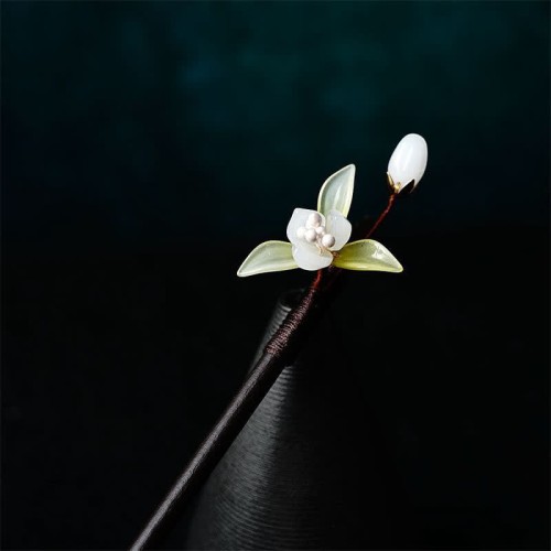 Pearl Flower Leaf Butterfly Hairpin Pearl Flower Leaf Butterfly Hairpin