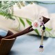 Red Sandalwood Pink Crystal Healing Hairpin Red Sandalwood Pink Crystal Healing Hairpin