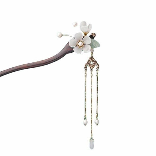 Ebony Flower Blessing Hairpin