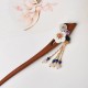 Red Sandalwood Pink Crystal Healing Hairpin Red Sandalwood Pink Crystal Healing Hairpin
