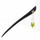 Peridot Ebony Wood Love Tassels Hairpin Peridot Ebony Wood Love Tassels Hairpin