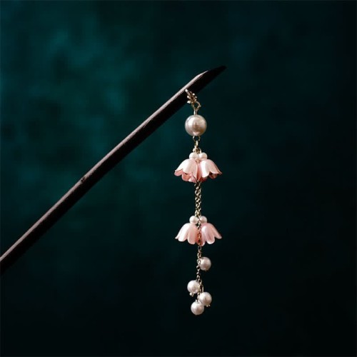 Pearl Flower Leaf Butterfly Hairpin Pearl Flower Leaf Butterfly Hairpin