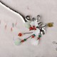 Red Agate Flower Leaf Confidence Hairpin Red Agate Flower Leaf Confidence Hairpin