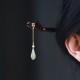 Red Sandalwood Water Drop Jade Protection Hairpin Red Sandalwood Water Drop Jade Protection Hairpin
