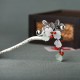 Red Agate Flower Leaf Confidence Hairpin Red Agate Flower Leaf Confidence Hairpin