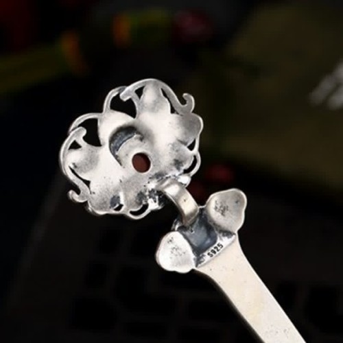 Red Agate Peony Flower Confidence Hairpin Red Agate Peony Flower Confidence Hairpin