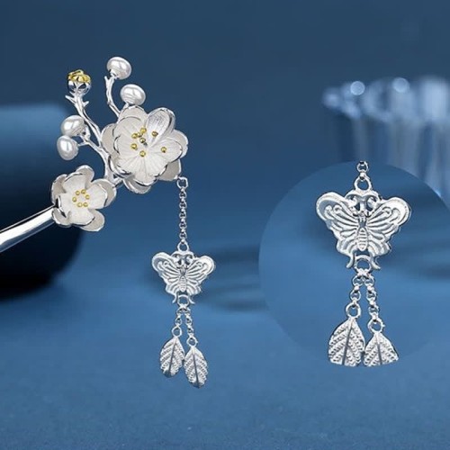 Plum Blossom Butterfly Freedom Tassel Hairpin Plum Blossom Butterfly Freedom Tassel Hairpin
