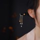 Ebony Wood Yellow Flower Pearl Tassel Hairpin Ebony Wood Yellow Flower Pearl Tassel Hairpin
