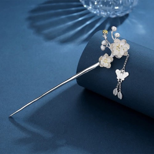 Plum Blossom Butterfly Freedom Tassel Hairpin Plum Blossom Butterfly Freedom Tassel Hairpin