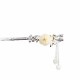 925 Silver Hetian White Jade Flower Hairpin 925 Silver Hetian White Jade Flower Hairpin