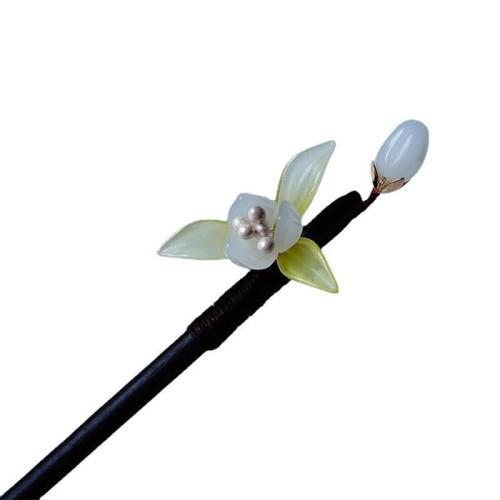 Pearl Flower Leaf Butterfly Hairpin Pearl Flower Leaf Butterfly Hairpin