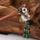 Red Sandalwood Green Agate Protection Hairpin Red Sandalwood Green Agate Protection Hairpin