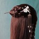 Ebony Flower Blessing Hairpin