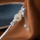 925 Silver Hetian White Jade Flower Hairpin 925 Silver Hetian White Jade Flower Hairpin