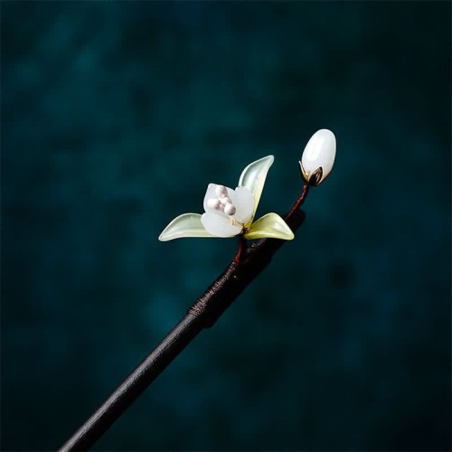 Pearl Flower Leaf Butterfly Hairpin Pearl Flower Leaf Butterfly Hairpin