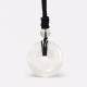Lucky Coin Healing Crystal Gemstone Necklace