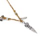 Tibetan Silver Dorje Vajra Lotus Strength Necklace Tibetan Silver Dorje Vajra Lotus Strength Necklace