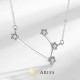 925 Sterling Silver Zodiac 12 Constellations Necklace 925 Sterling Silver Zodiac 12 Constellations Necklace