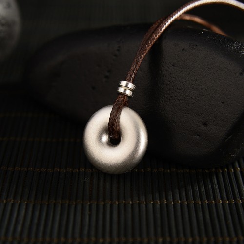 999 Silver Round Peace Buckle Necklace Pendant 999 Silver Round Peace Buckle Necklace Pendant