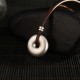 999 Silver Round Peace Buckle Necklace Pendant 999 Silver Round Peace Buckle Necklace Pendant
