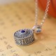 925 Sterling Silver Om Mani Padme Hum Lazurite Necklace